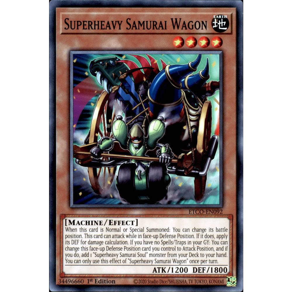 Superheavy Samurai Wagon ETCO-EN092 Yu-Gi-Oh! Card from the Eternity Code Set