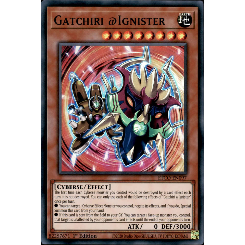 Gatchiri @Ignister ETCO-EN097 Yu-Gi-Oh! Card from the Eternity Code Set