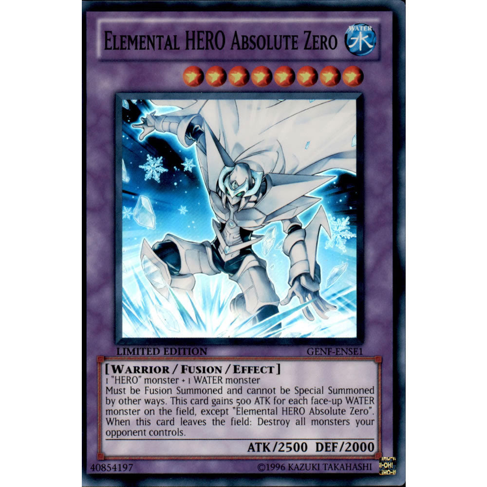 Elemental HERO Absolute Zero GENF-ENSE1 Yu-Gi-Oh! Card from the Generation Force Special Edition Set