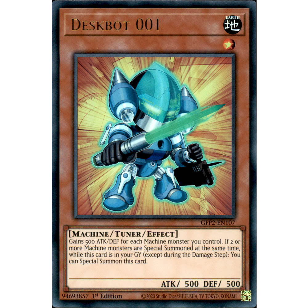 Deskbot 001 GFP2-EN107 Yu-Gi-Oh! Card from the Ghosts From the Past: The 2nd Haunting Set