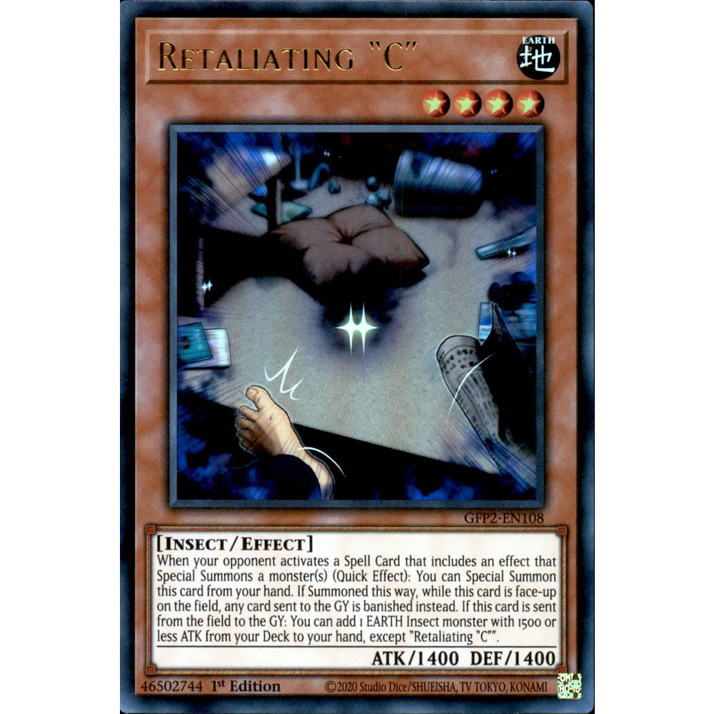 Retaliating C GFP2-EN108 Yu-Gi-Oh! Card from the Ghosts From the Past: The 2nd Haunting Set