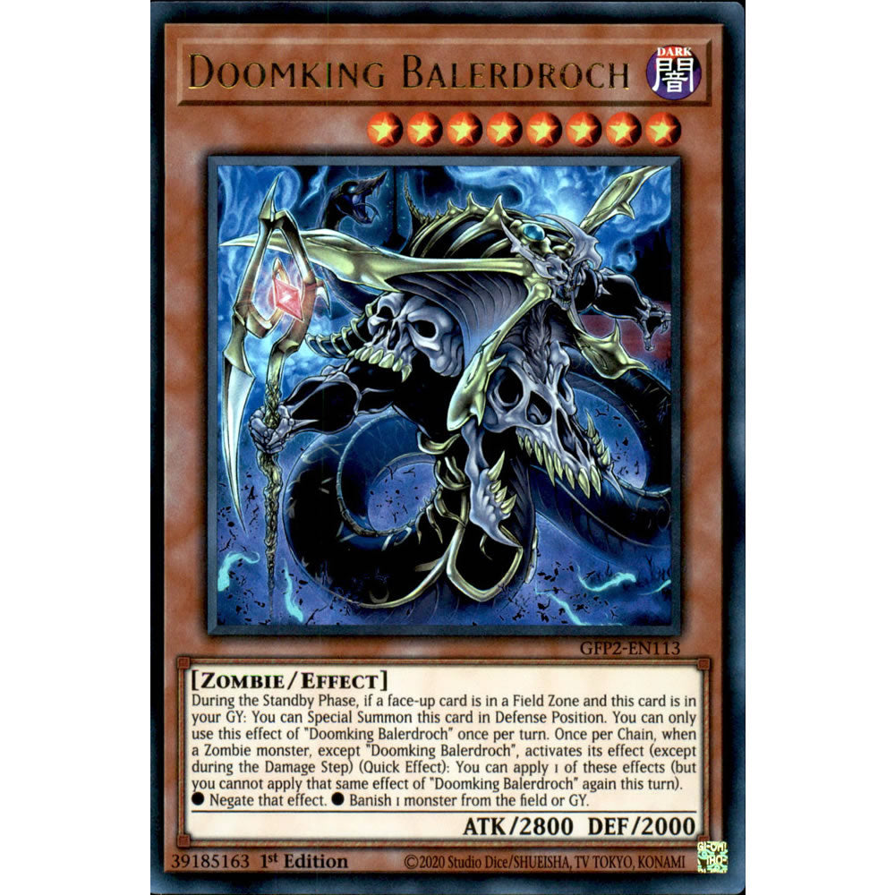 Doomking Balerdroch GFP2-EN113 Yu-Gi-Oh! Card from the Ghosts From the Past: The 2nd Haunting Set