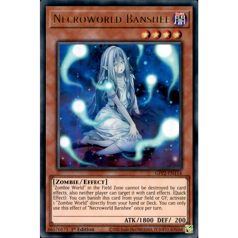 Necroworld Banshee GFP2-EN114 Yu-Gi-Oh! Card from the Ghosts From the Past: The 2nd Haunting Set