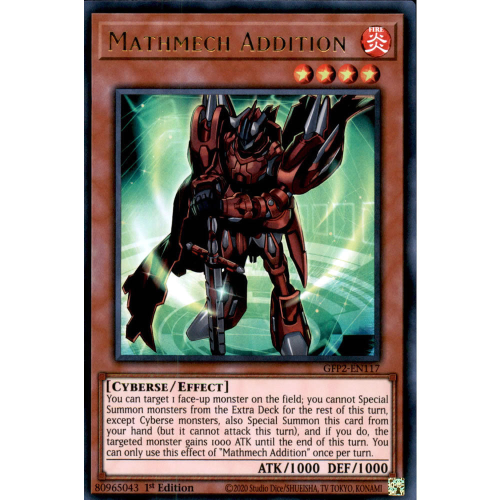 Mathmech Addition GFP2-EN117 Yu-Gi-Oh! Card from the Ghosts From the Past: The 2nd Haunting Set