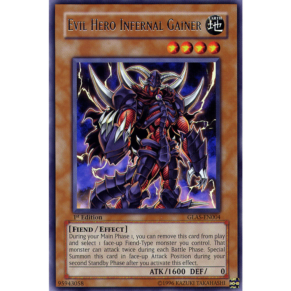 Evil Hero Infernal Gainer GLAS-EN004 Yu-Gi-Oh! Card from the Gladiator's Assault Set