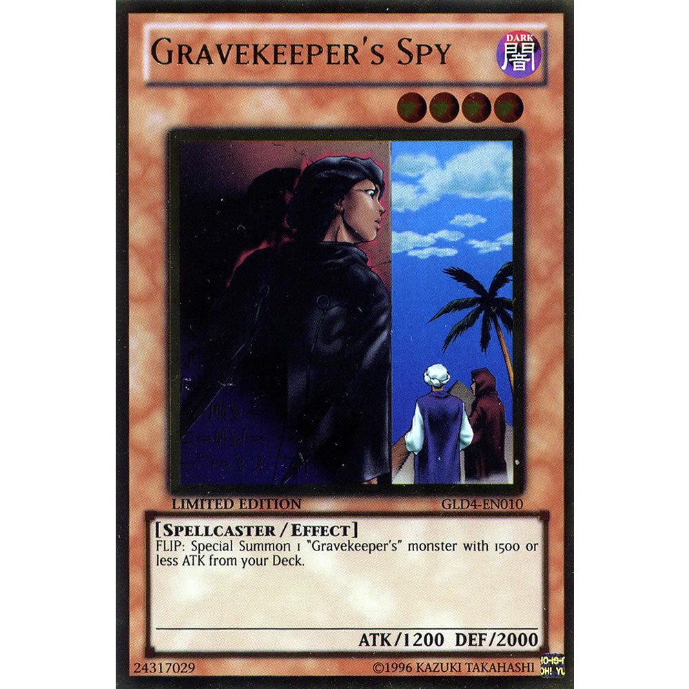 Gravekeeper's Spy GLD4-EN010 Yu-Gi-Oh! Card from the Gold Series 4: Pyramids Edition Set