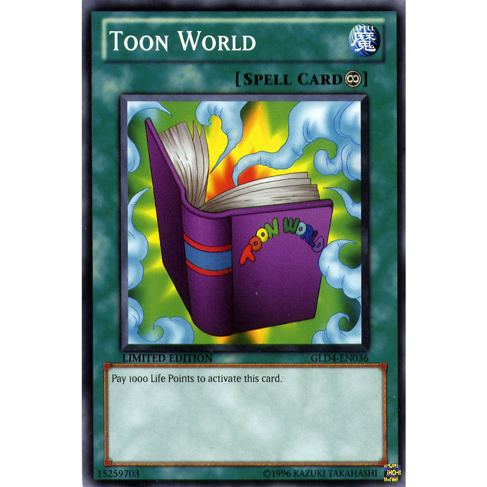 Toon World GLD4-EN036 Yu-Gi-Oh! Card from the Gold Series 4: Pyramids Edition Set