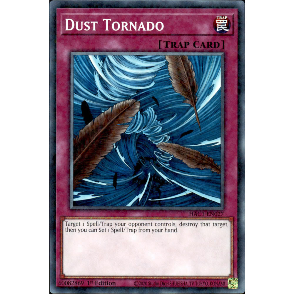 Dust Tornado HAC1-EN027 Yu-Gi-Oh! Card from the Hidden Arsenal: Chapter 1 Set