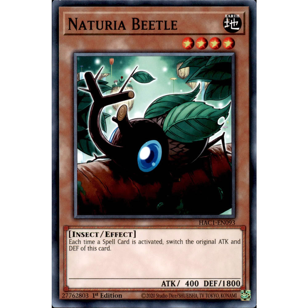 Naturia Beetle HAC1-EN093 Yu-Gi-Oh! Card from the Hidden Arsenal: Chapter 1 Set