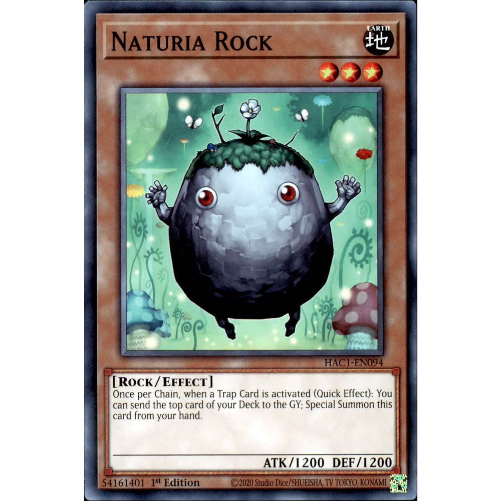 Naturia Rock HAC1-EN094 Yu-Gi-Oh! Card from the Hidden Arsenal: Chapter 1 Set