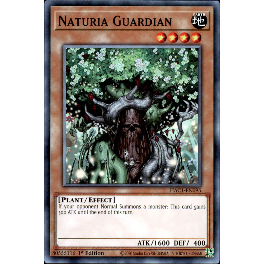 Naturia Guardian HAC1-EN095 Yu-Gi-Oh! Card from the Hidden Arsenal: Chapter 1 Set