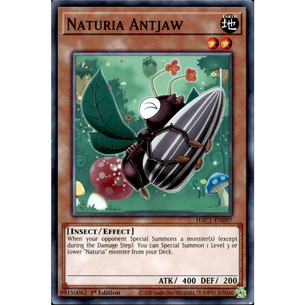 Naturia Antjaw HAC1-EN097 Yu-Gi-Oh! Card from the Hidden Arsenal: Chapter 1 Set