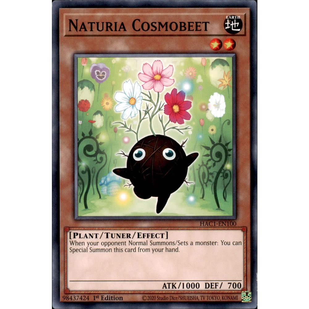 Naturia Cosmobeet HAC1-EN100 Yu-Gi-Oh! Card from the Hidden Arsenal: Chapter 1 Set