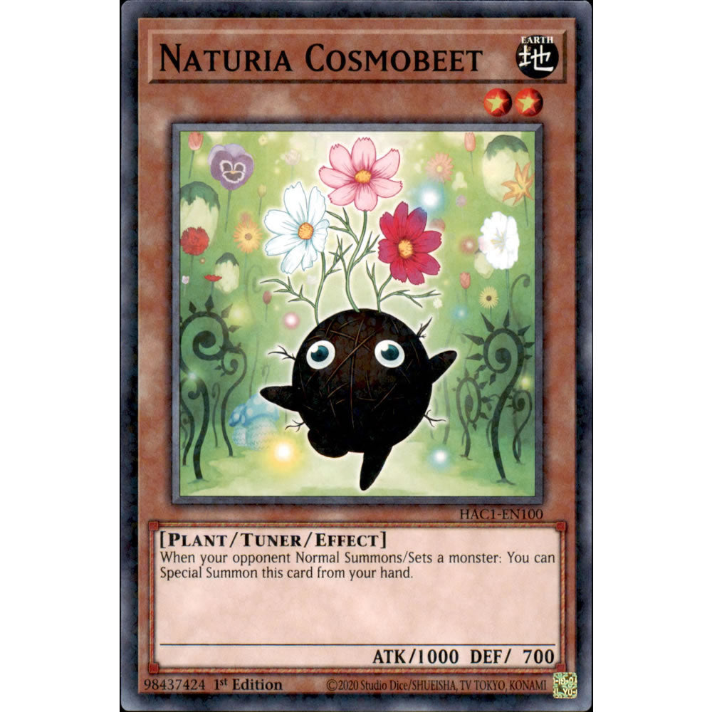 Naturia Cosmobeet HAC1-EN100 Yu-Gi-Oh! Card from the Hidden Arsenal: Chapter 1 Set