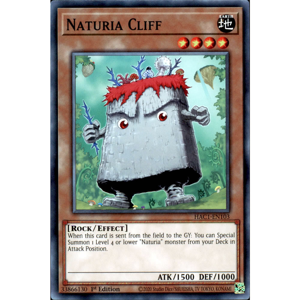 Naturia Cliff HAC1-EN103 Yu-Gi-Oh! Card from the Hidden Arsenal: Chapter 1 Set