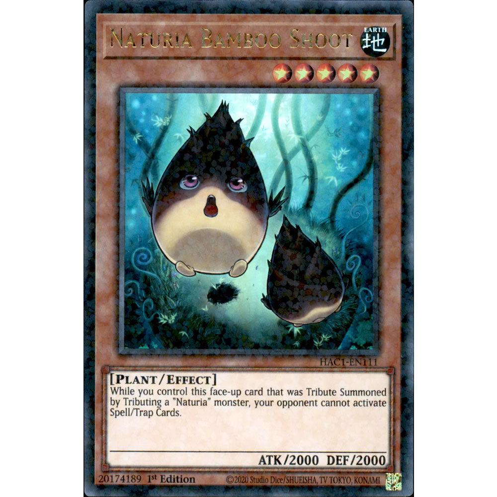 Naturia Bamboo Shoot HAC1-EN111 Yu-Gi-Oh! Card from the Hidden Arsenal: Chapter 1 Set