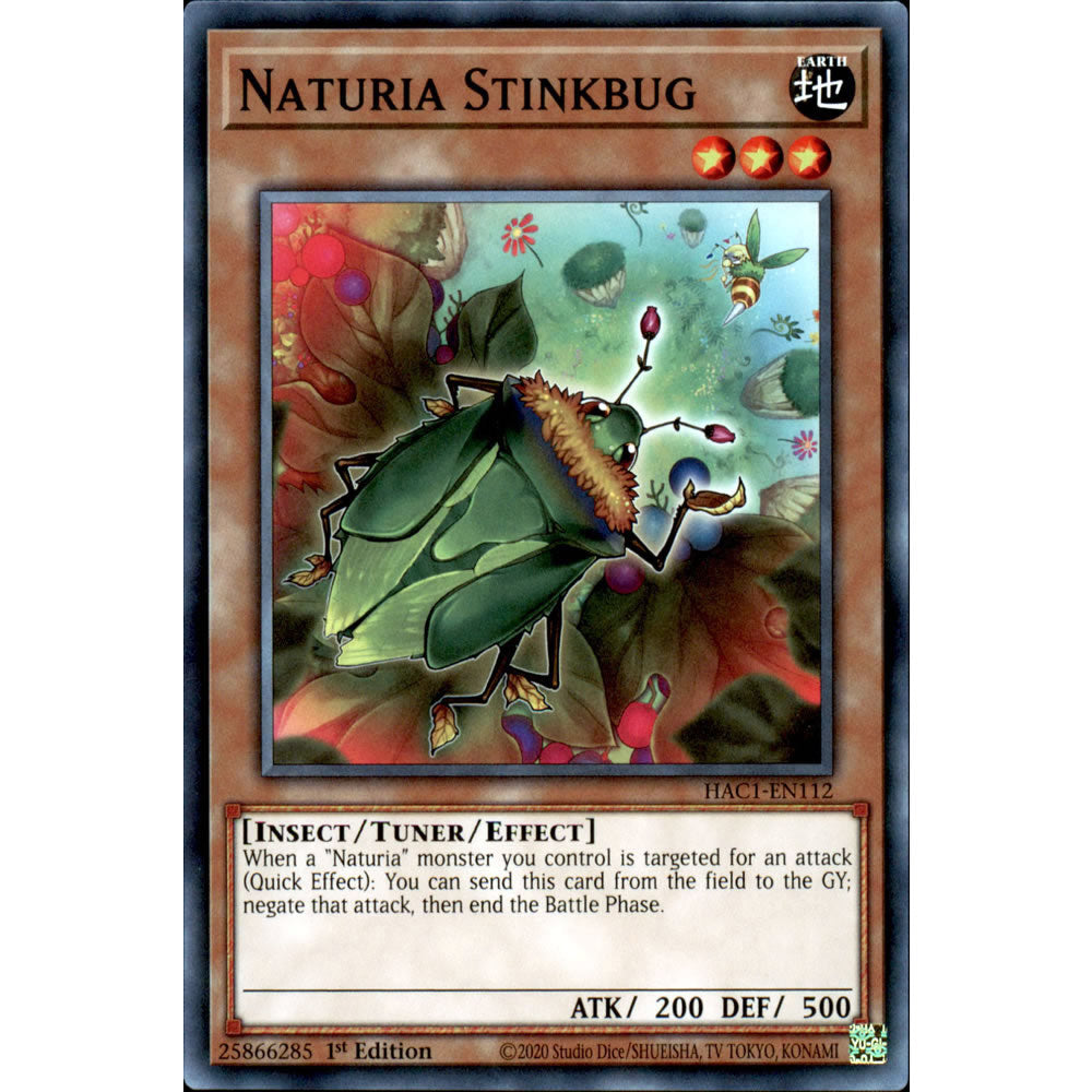 Naturia Stinkbug HAC1-EN112 Yu-Gi-Oh! Card from the Hidden Arsenal: Chapter 1 Set