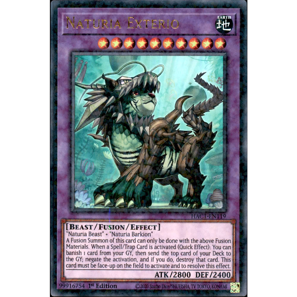 Naturia Exterio HAC1-EN119 Yu-Gi-Oh! Card from the Hidden Arsenal: Chapter 1 Set