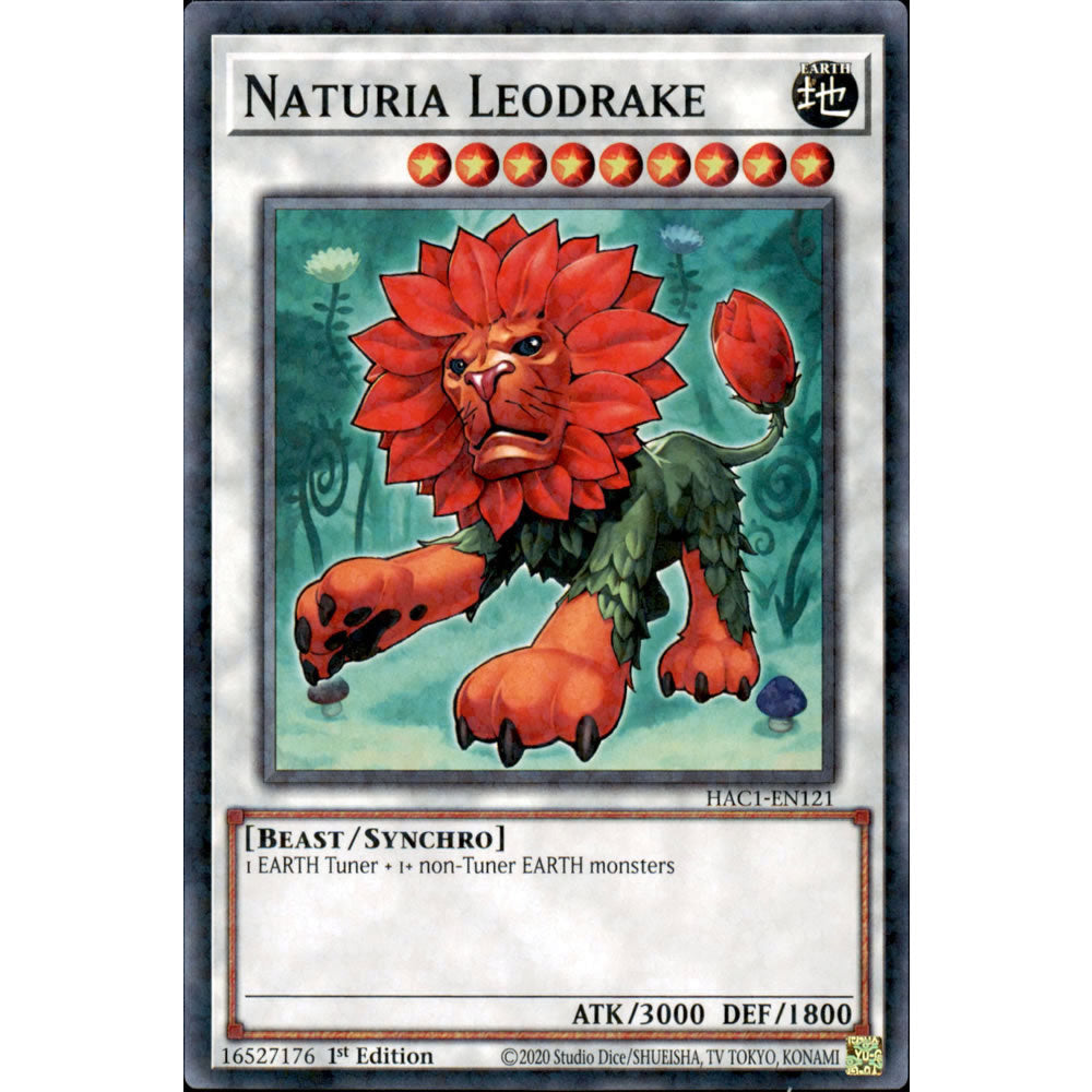 Naturia Leodrake HAC1-EN121 Yu-Gi-Oh! Card from the Hidden Arsenal: Chapter 1 Set