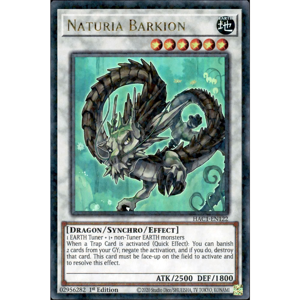 Naturia Barkion HAC1-EN122 Yu-Gi-Oh! Card from the Hidden Arsenal: Chapter 1 Set