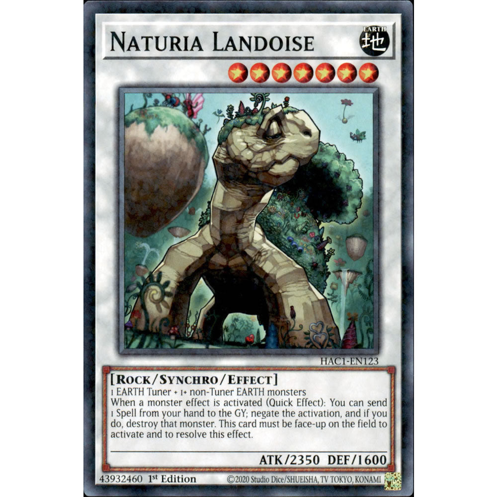 Naturia Landoise HAC1-EN123 Yu-Gi-Oh! Card from the Hidden Arsenal: Chapter 1 Set