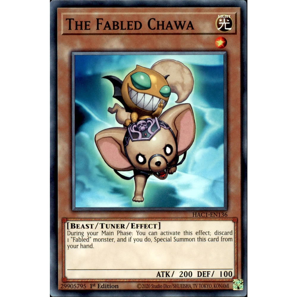 The Fabled Chawa HAC1-EN136 Yu-Gi-Oh! Card from the Hidden Arsenal: Chapter 1 Set