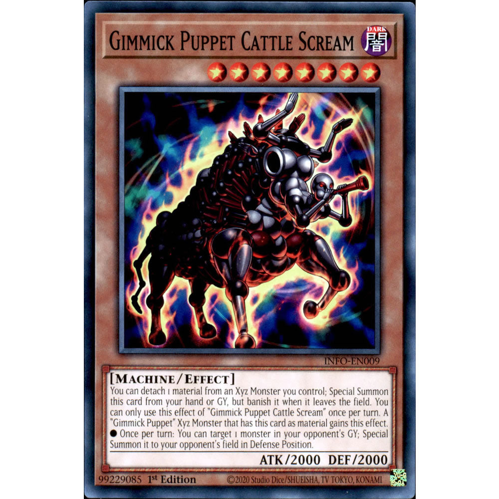 Gimmick Puppet Cattle Scream INFO-EN009 Yu-Gi-Oh! Card from the The Infinite Forbidden Set