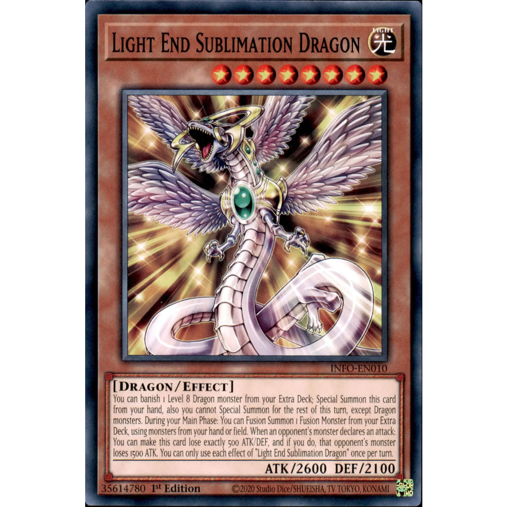 Light End Sublimation Dragon INFO-EN010 Yu-Gi-Oh! Card from the The Infinite Forbidden Set