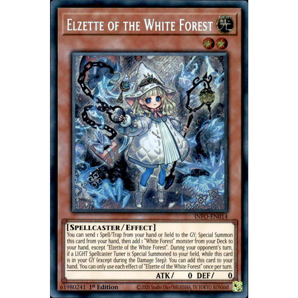 Elzette of the White Forest INFO-EN014 Yu-Gi-Oh! Card from the The Infinite Forbidden Set