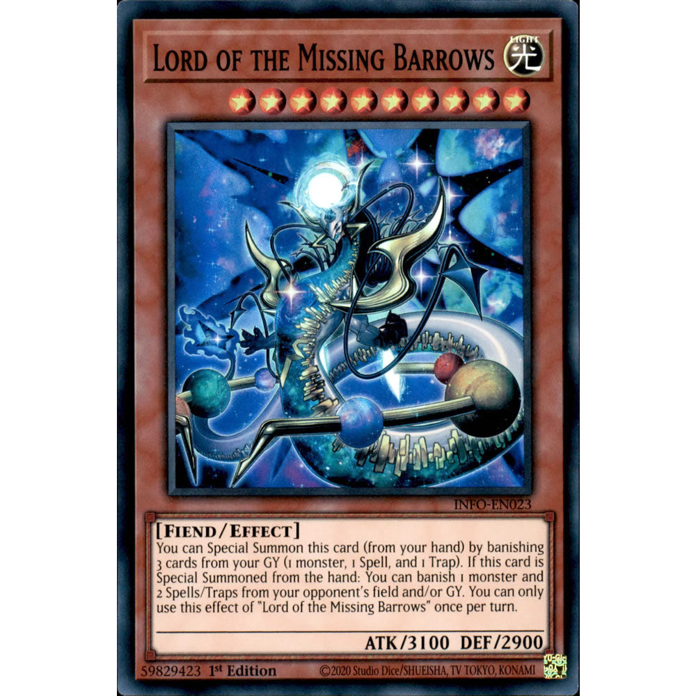 Lord of the Missing Barrows INFO-EN023 Yu-Gi-Oh! Card from the The Infinite Forbidden Set