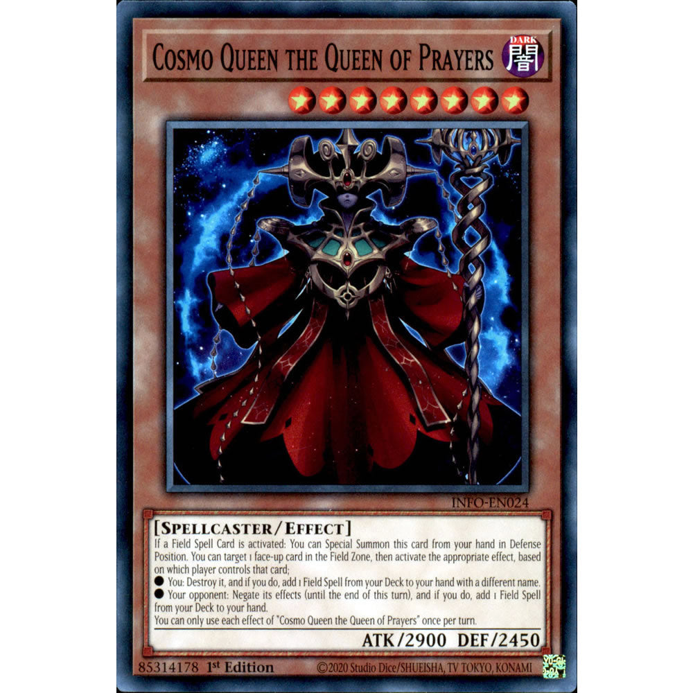 Cosmo Queen the Queen of Prayers INFO-EN024 Yu-Gi-Oh! Card from the The Infinite Forbidden Set