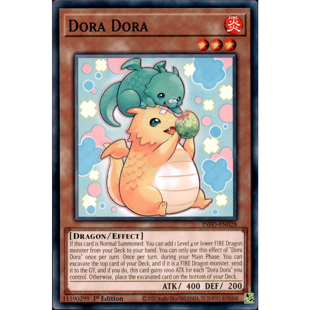 Dora Dora INFO-EN028 Yu-Gi-Oh! Card from the The Infinite Forbidden Set