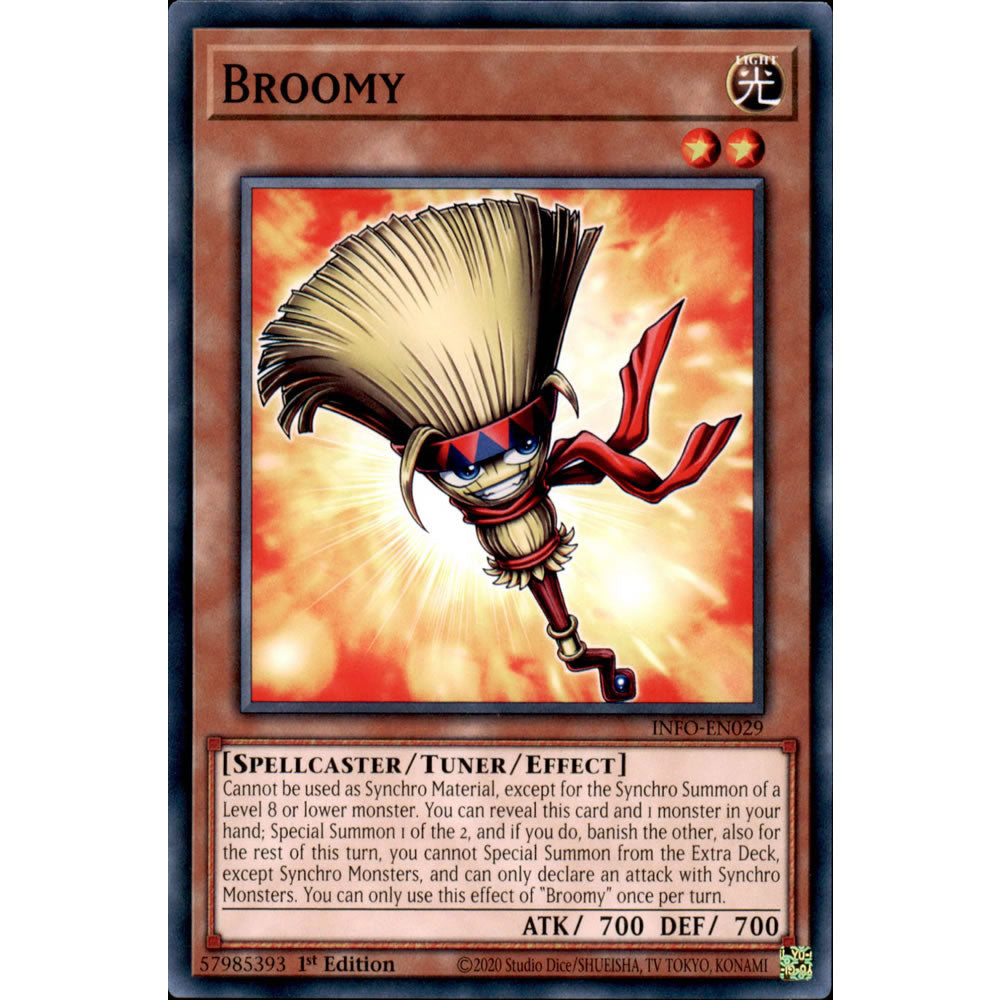 Broomy INFO-EN029 Yu-Gi-Oh! Card from the The Infinite Forbidden Set