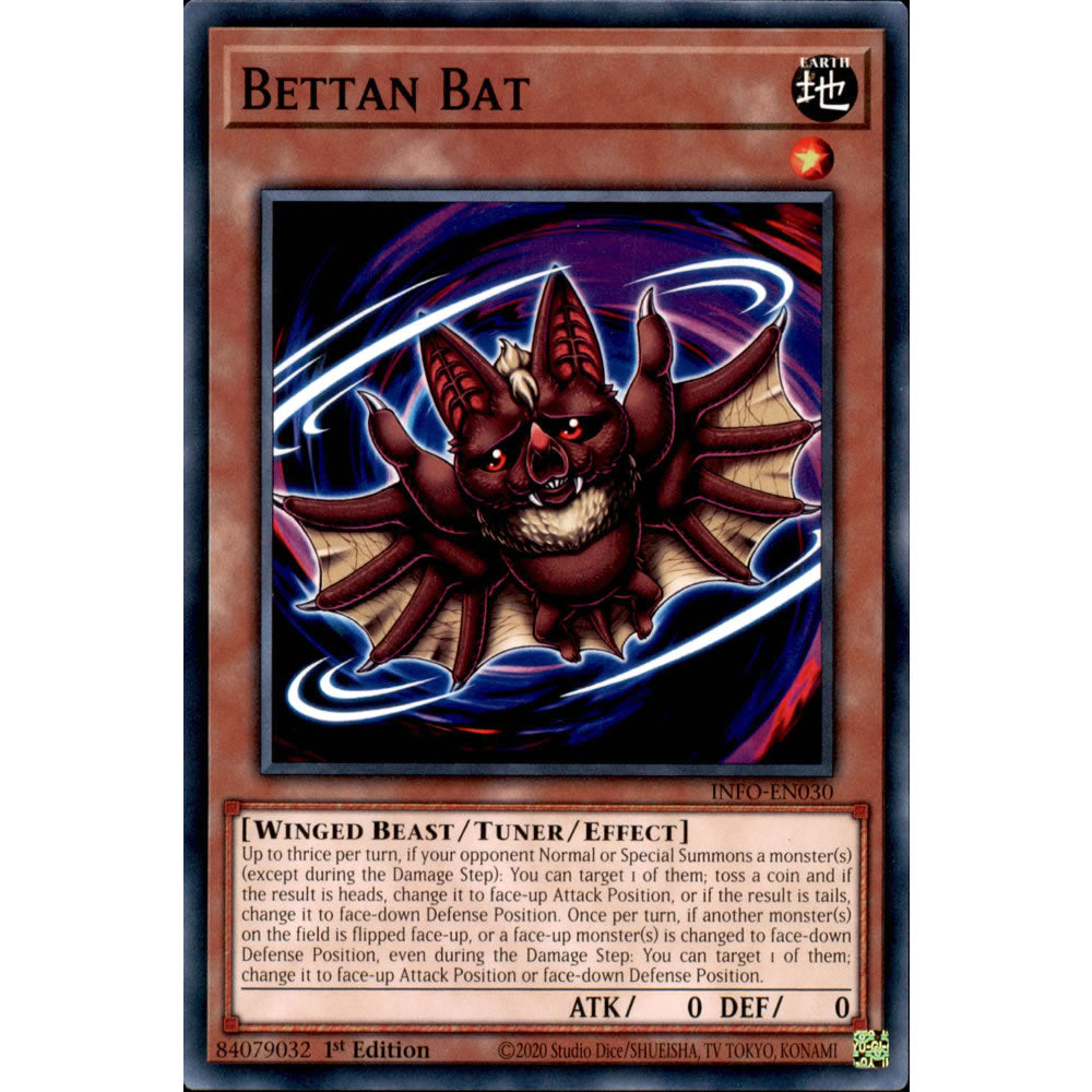 Bettan Bat INFO-EN030 Yu-Gi-Oh! Card from the The Infinite Forbidden Set