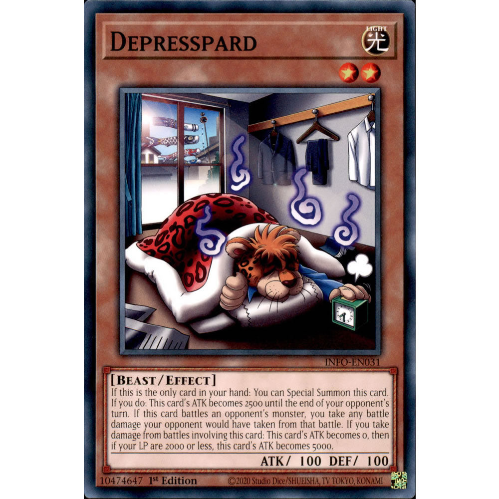 Depresspard INFO-EN031 Yu-Gi-Oh! Card from the The Infinite Forbidden Set