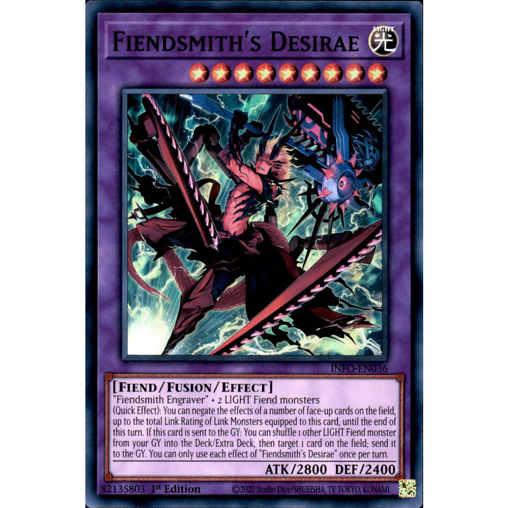 Fiendsmith's Desirae INFO-EN036 Yu-Gi-Oh! Card from the The Infinite Forbidden Set