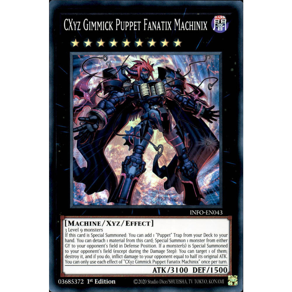 CXyz Gimmick Puppet Fanatix Machinix INFO-EN043 Yu-Gi-Oh! Card from the The Infinite Forbidden Set