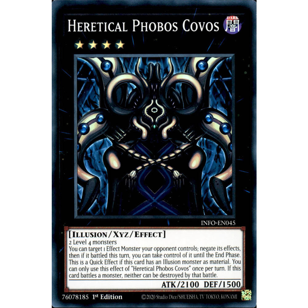 Heretical Phobos Covos INFO-EN045 Yu-Gi-Oh! Card from the The Infinite Forbidden Set