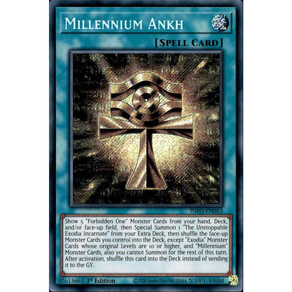 Millennium Ankh INFO-EN053 Yu-Gi-Oh! Card from the The Infinite Forbidden Set