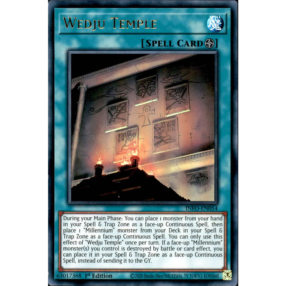 Wedju Temple INFO-EN054 Yu-Gi-Oh! Card from the The Infinite Forbidden Set