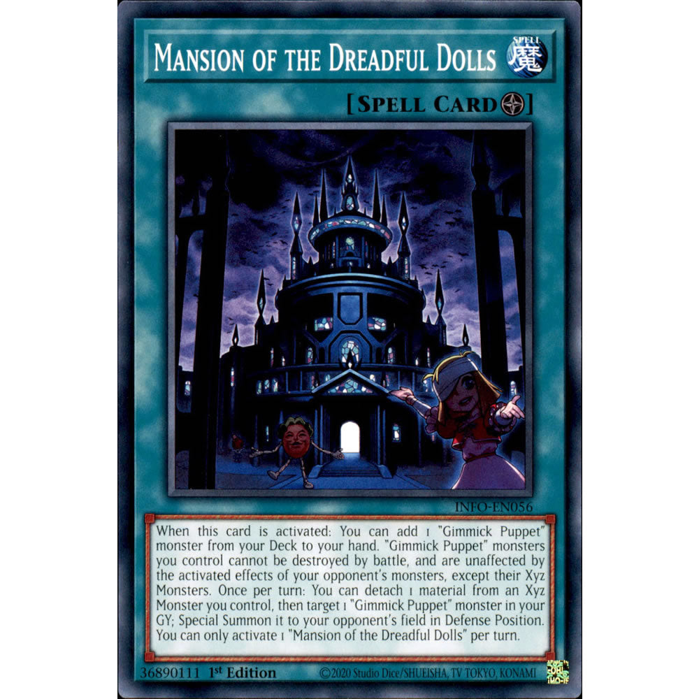 Mansion of the Dreadful Dolls INFO-EN056 Yu-Gi-Oh! Card from the The Infinite Forbidden Set