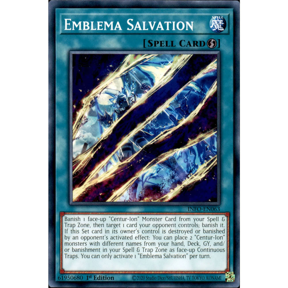 Emblema Salvation INFO-EN063 Yu-Gi-Oh! Card from the The Infinite Forbidden Set