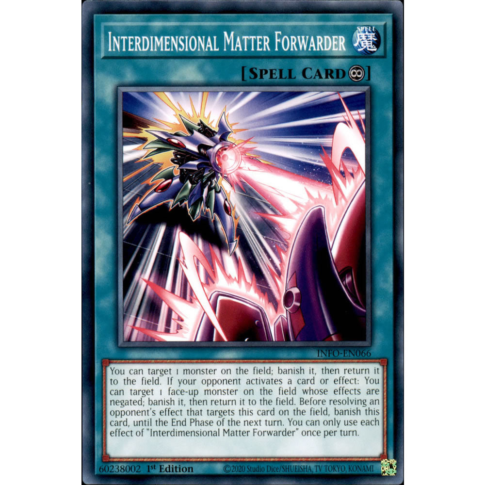 Interdimensional Matter Forwarder INFO-EN066 Yu-Gi-Oh! Card from the The Infinite Forbidden Set