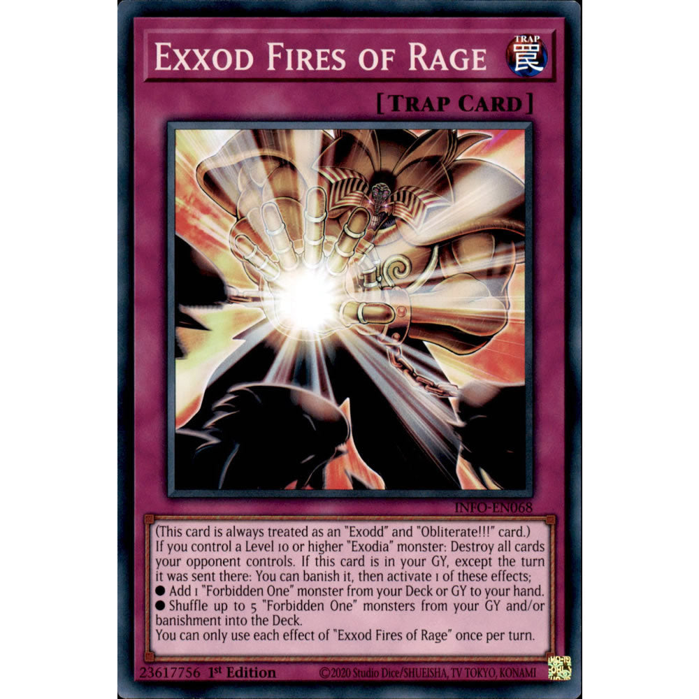 Exxod Fires of Rage INFO-EN068 Yu-Gi-Oh! Card from the The Infinite Forbidden Set