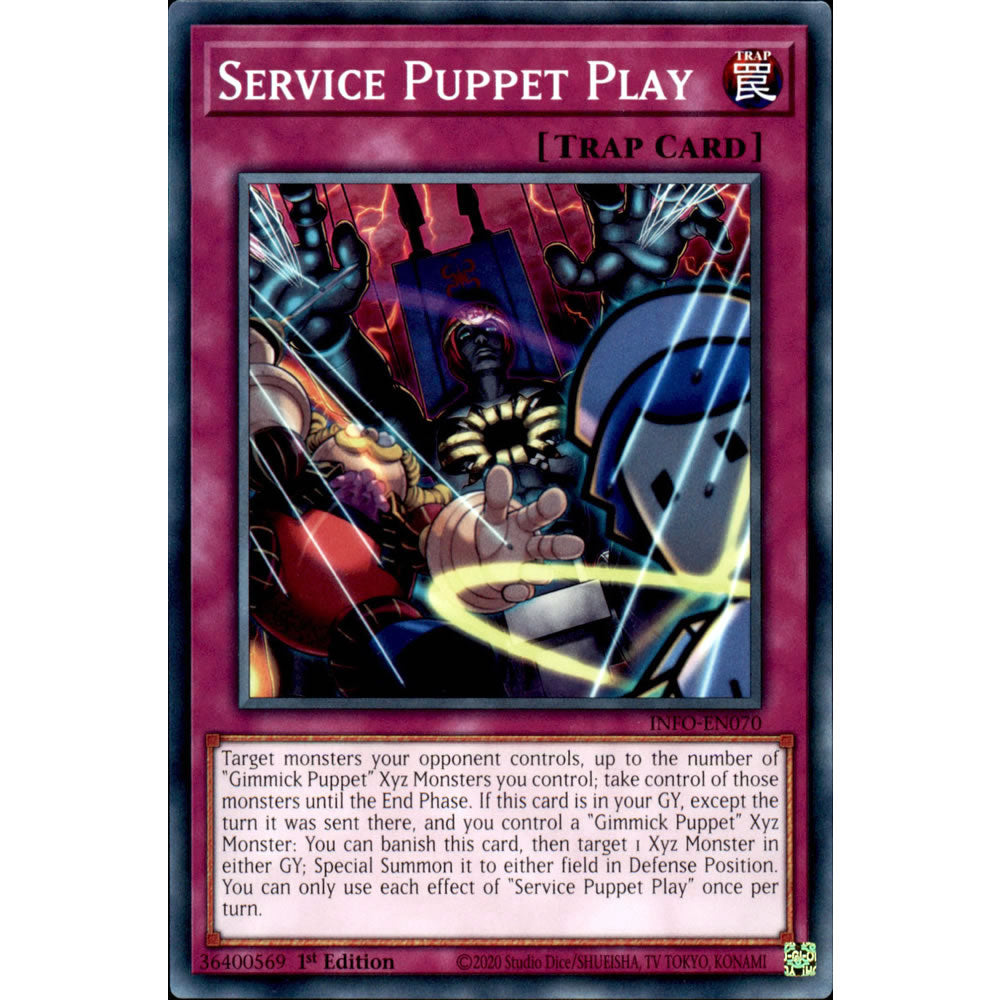 Service Puppet Play INFO-EN070 Yu-Gi-Oh! Card from the The Infinite Forbidden Set