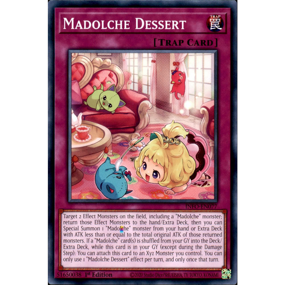 Madolche Dessert INFO-EN077 Yu-Gi-Oh! Card from the The Infinite Forbidden Set