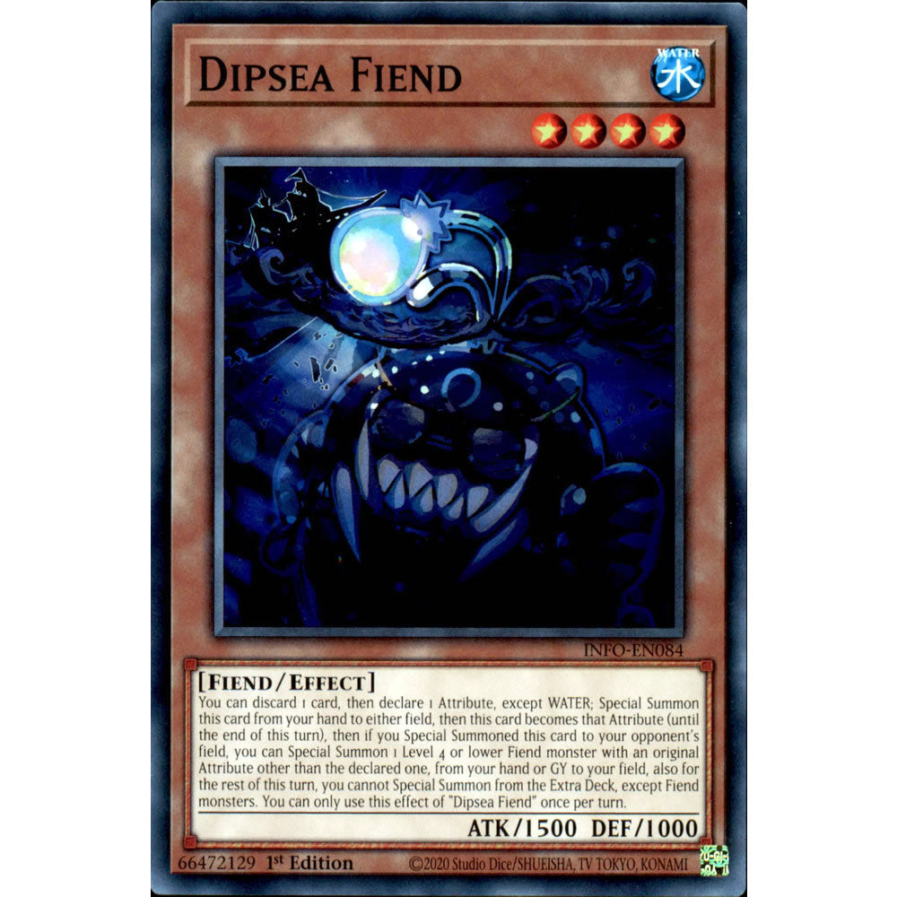 Dipsea Fiend INFO-EN084 Yu-Gi-Oh! Card from the The Infinite Forbidden Set