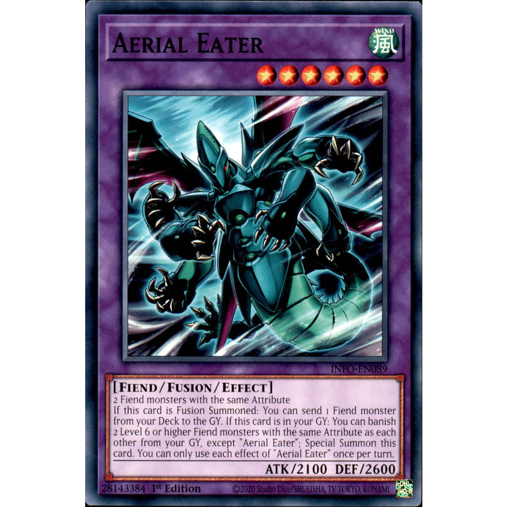 Aerial Eater INFO-EN089 Yu-Gi-Oh! Card from the The Infinite Forbidden Set