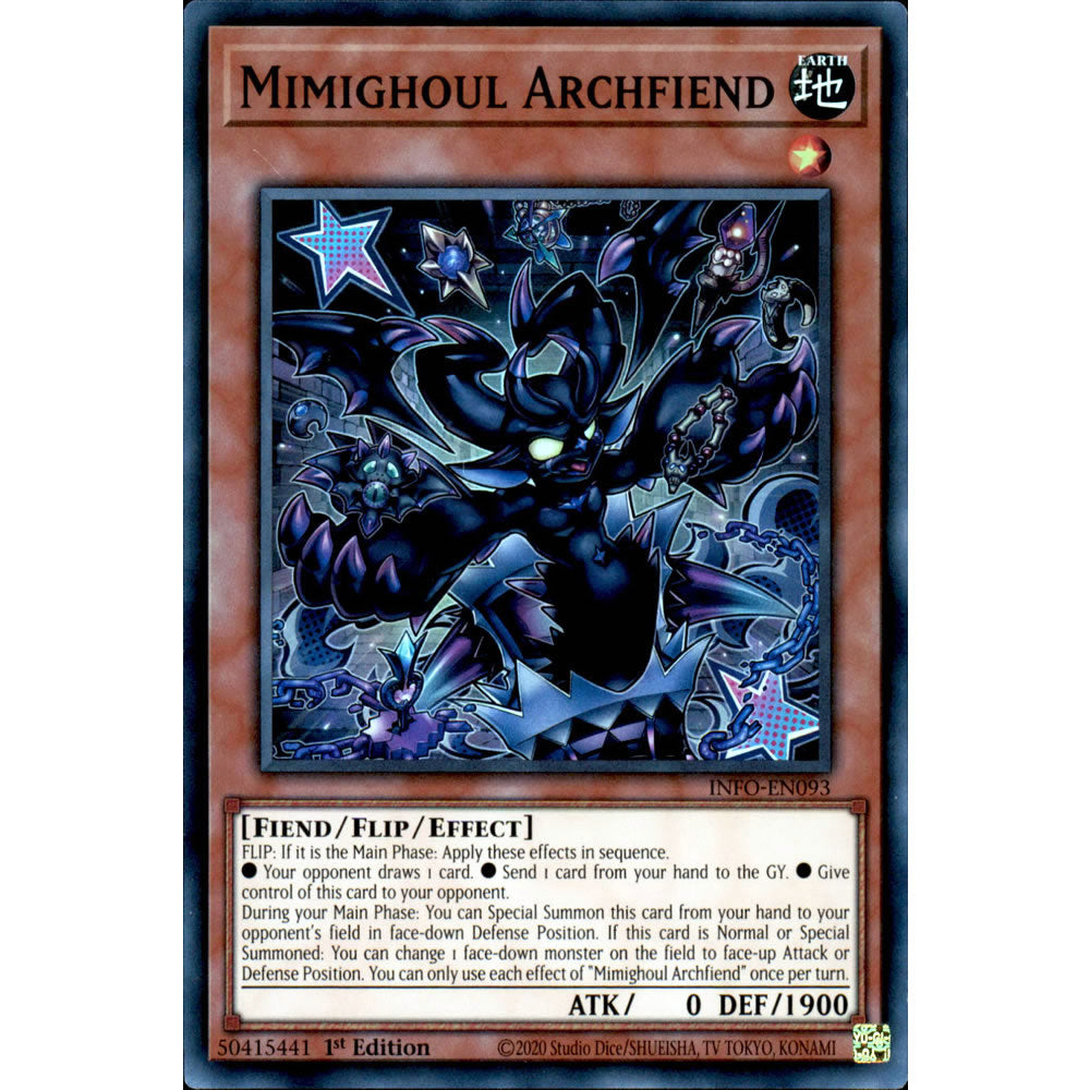 Mimighoul Archfiend INFO-EN093 Yu-Gi-Oh! Card from the The Infinite Forbidden Set