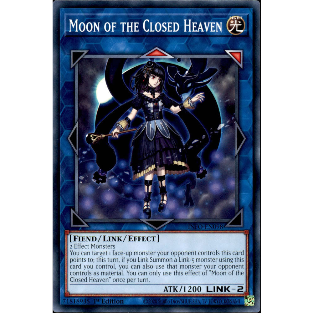 Moon of the Closed Heaven INFO-EN098 Yu-Gi-Oh! Card from the The Infinite Forbidden Set